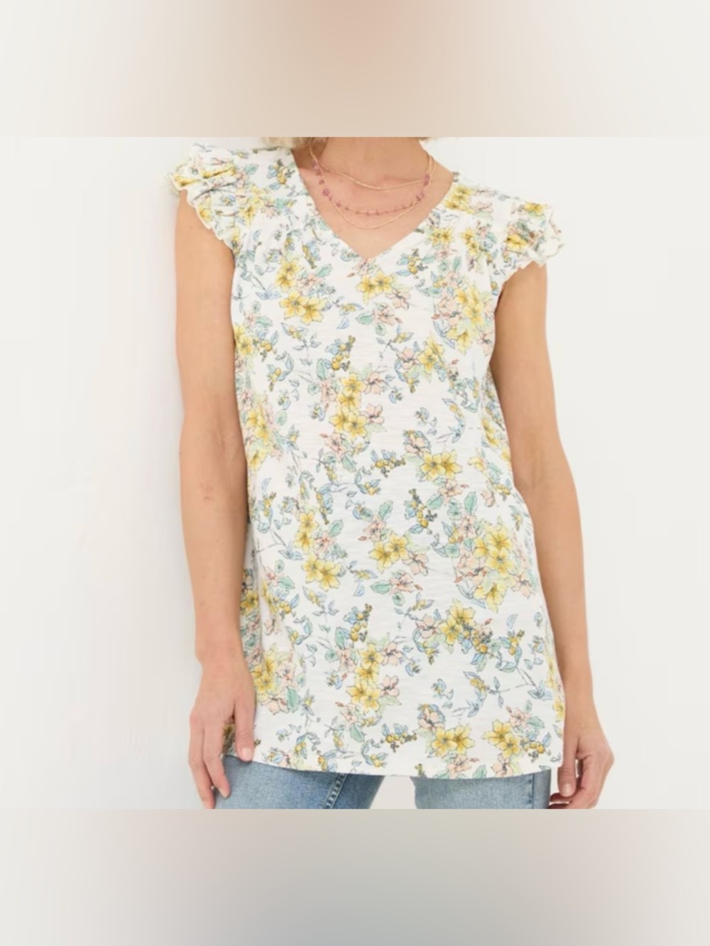 NWOT FatFace Katy Natural Citrus Tunic